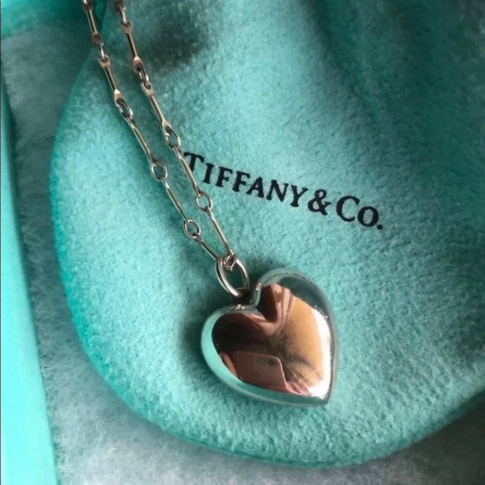 Tiffany & Co. Ziegfeld Puff Heart Necklace